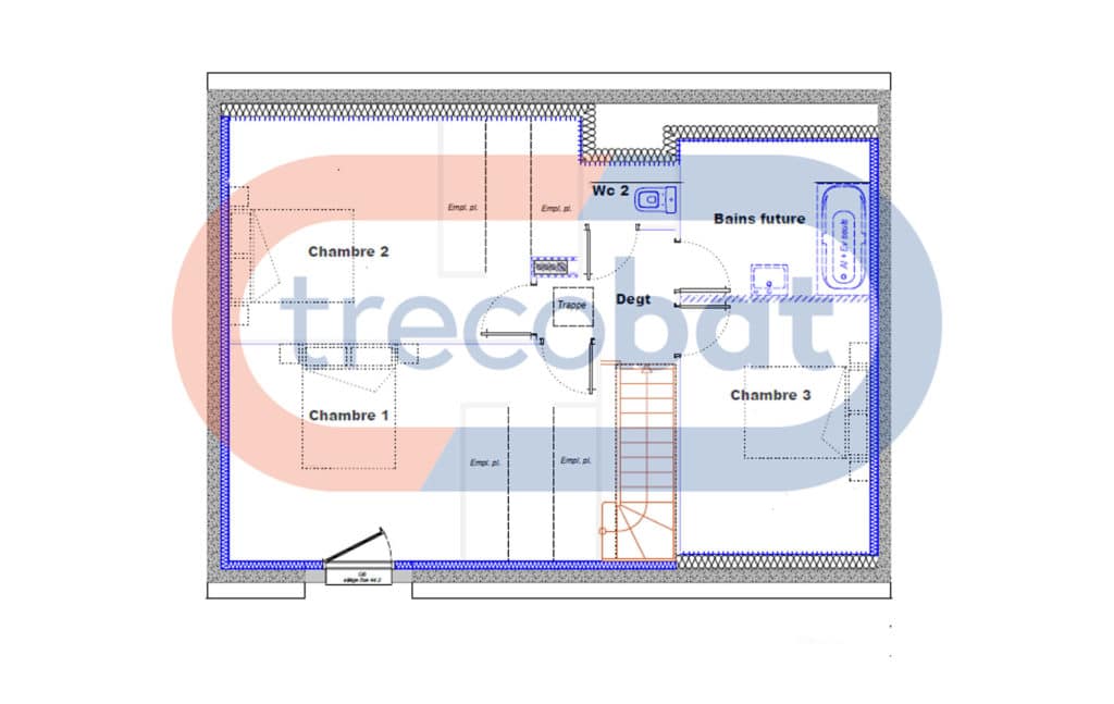 plan-étage-projet-trecobat-quimper