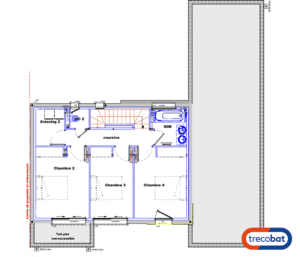 plan-étage-maison-trecobat-brest