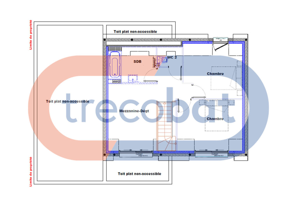 plan-maison-étage-trecobat-dinan